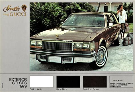 gucci cadillac|1979 cadillac seville by gucci.